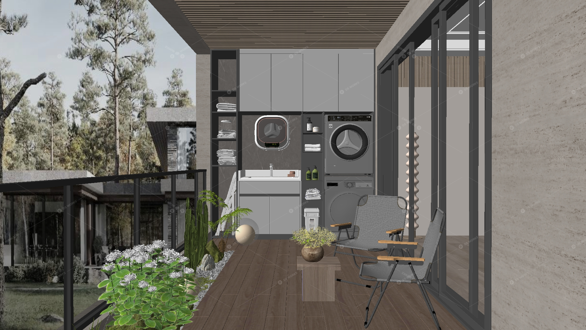 Gardens & Balconies 3D Models