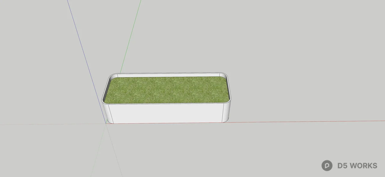 Minimalist Rectangular Planter Box 3d model thumbnail 2