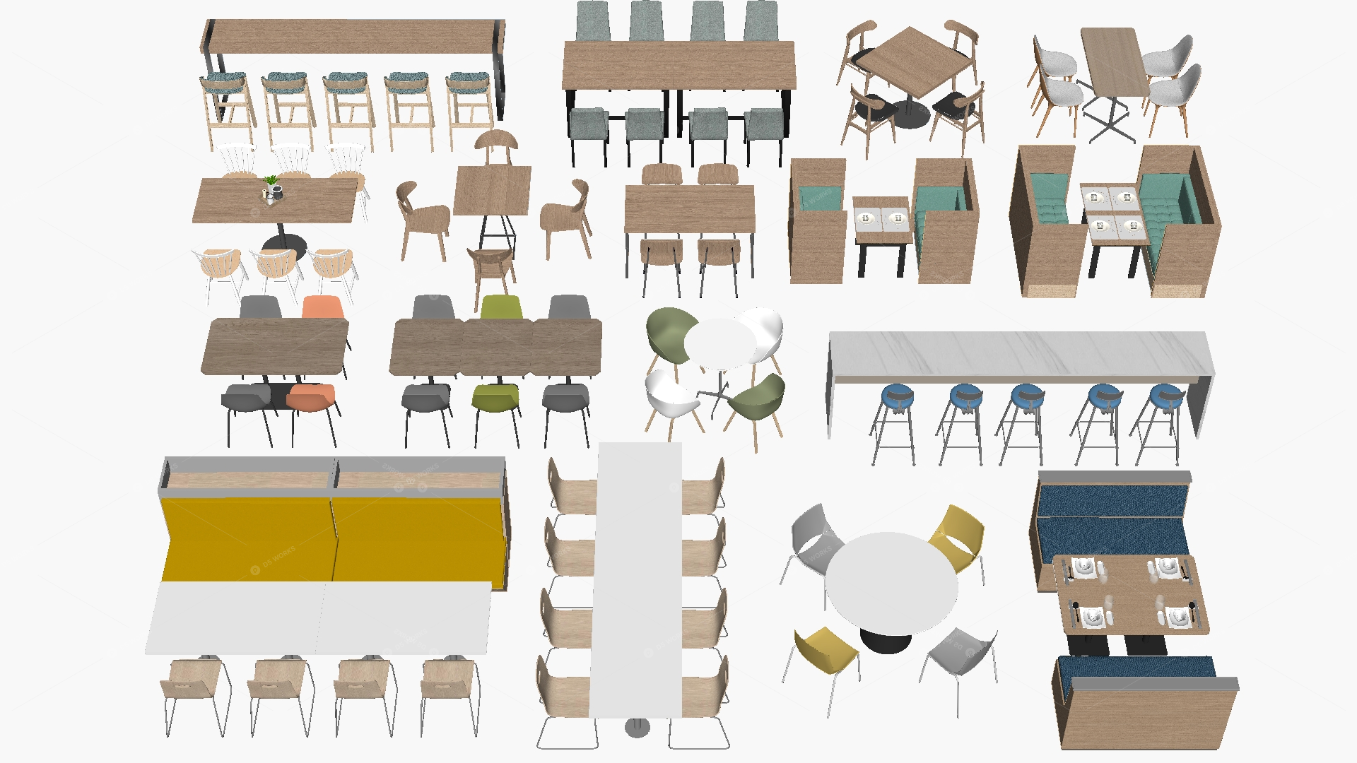 Furniture Sets 3D Models