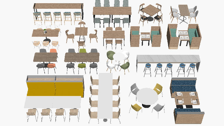 Modern Dining Table & Chairs Set