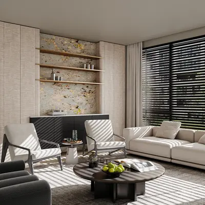 Modern Home Living Room 3d model