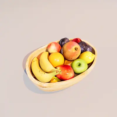 Fruit plate 3d model