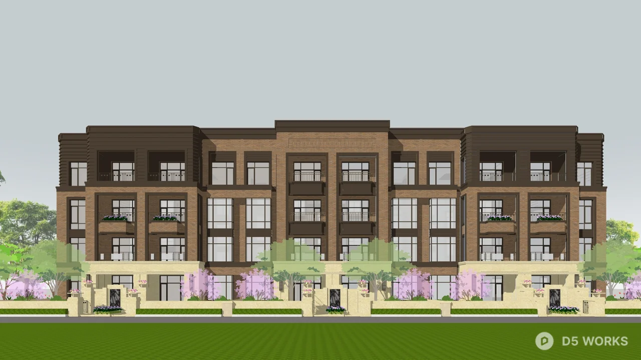 Modern High Rise Residential Building 3d model - Image 1