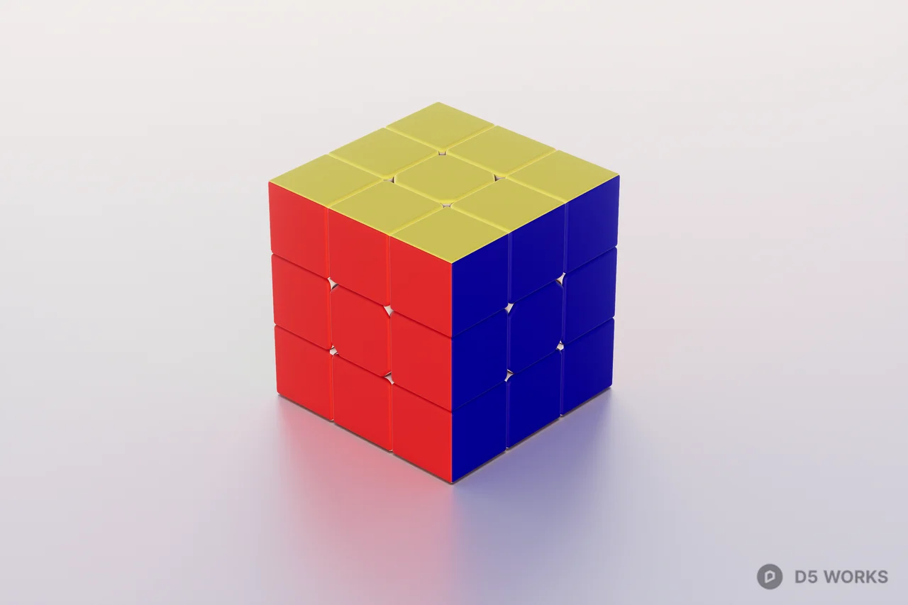 Rubik's Cube 3d model - Image 1
