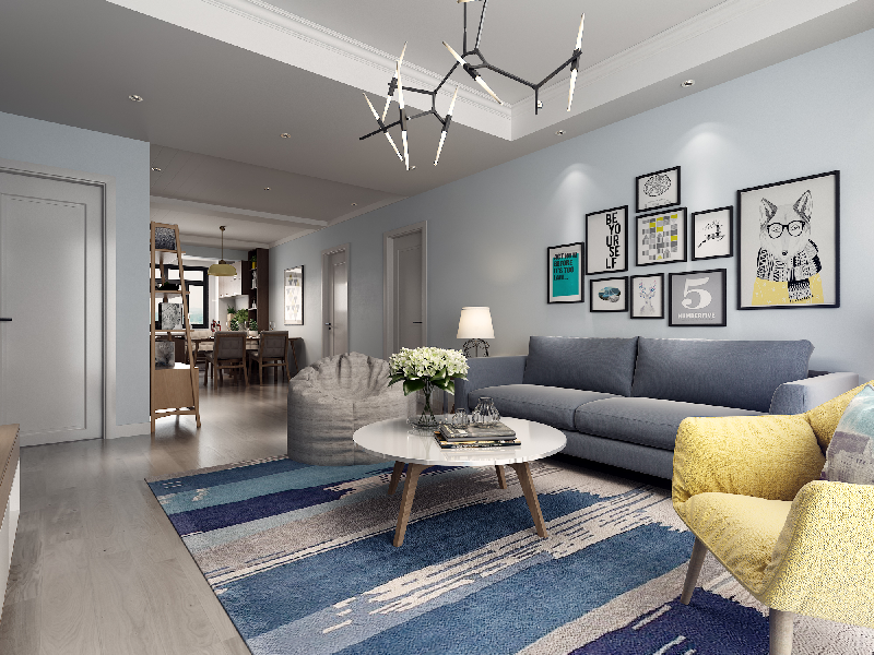 Scandinavian Living & Dining Room