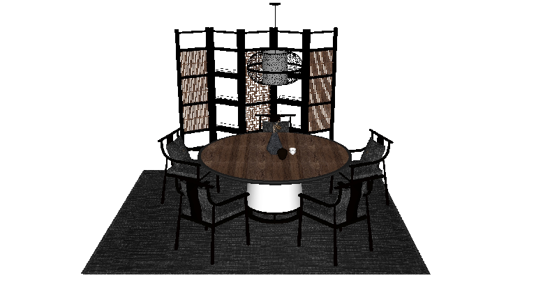 Modern Dining Table & Chairs Set