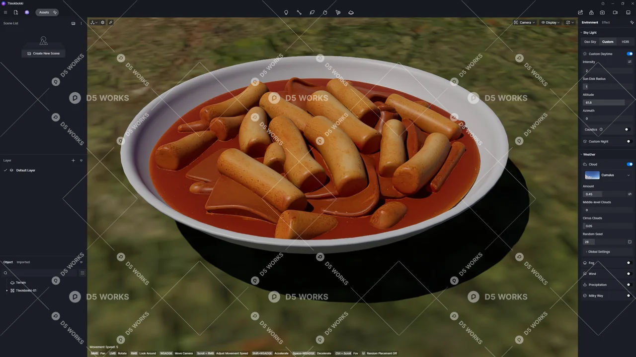 Tteokbokki 3d model thumbnail 2