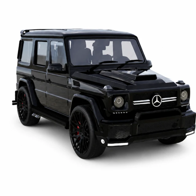 Luxury Black G-Class SUV 3D Model 3d model