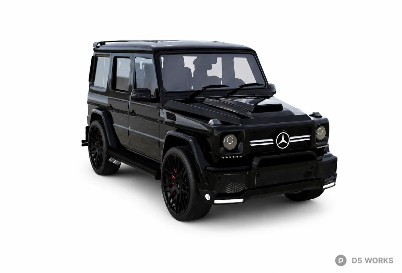 Luxury Black G-Class SUV 3D Model 3d model - Image 1