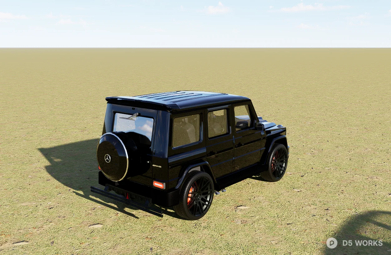 Luxury Black G-Class SUV 3D Model 3d model thumbnail 3