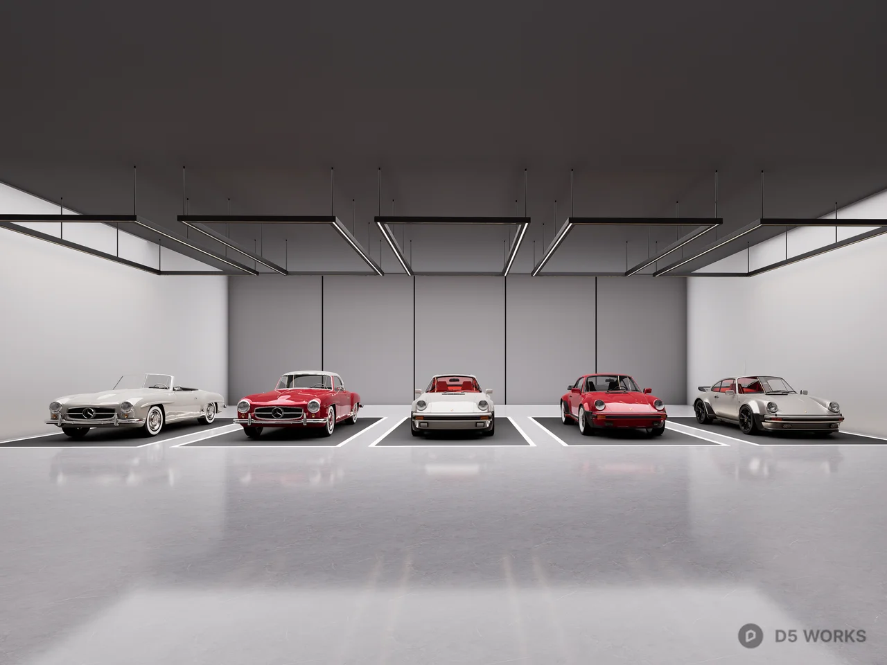 Classic Luxury Sports Car pack 02 3d model - Image 1