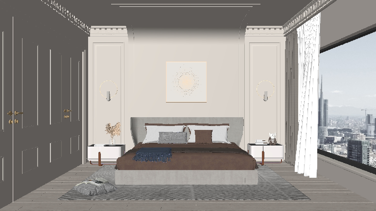 Mid-Century Modern Home Bedroom