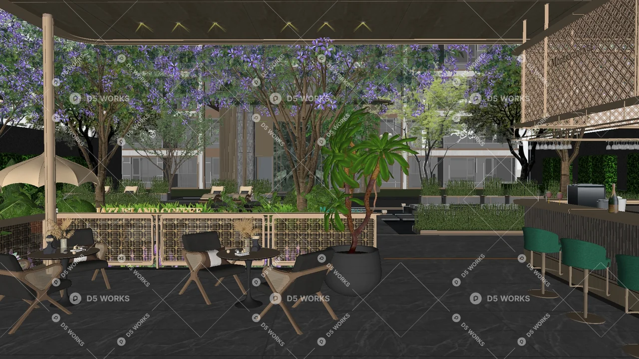 Residential Landscape 3d model thumbnail 10