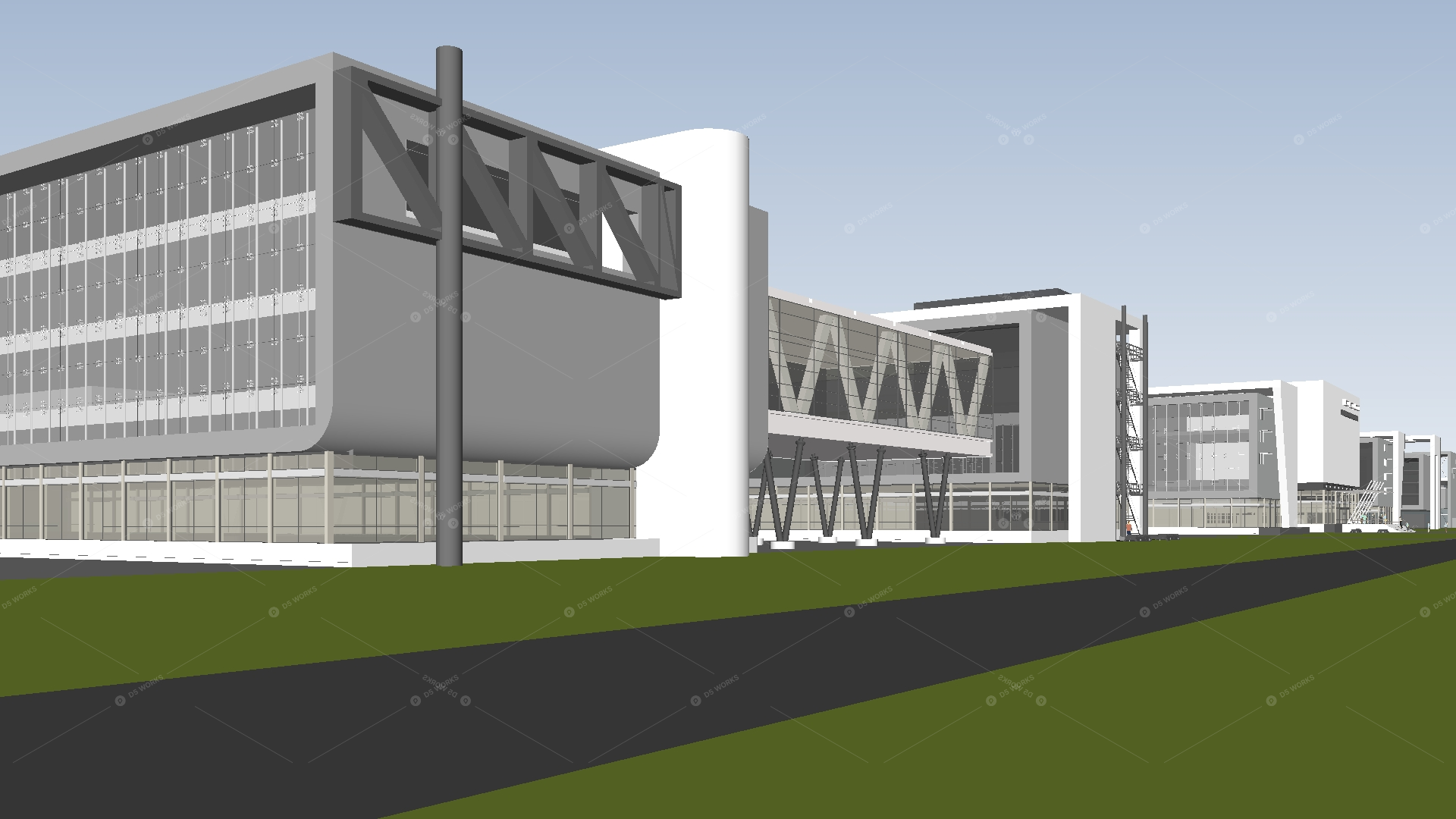 Modern Factory Building