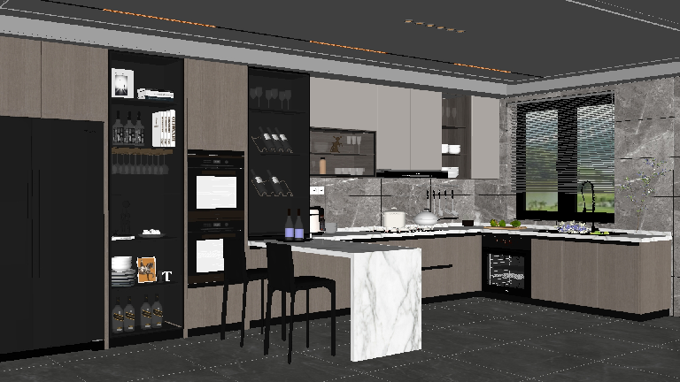 Modern Open Kitchen