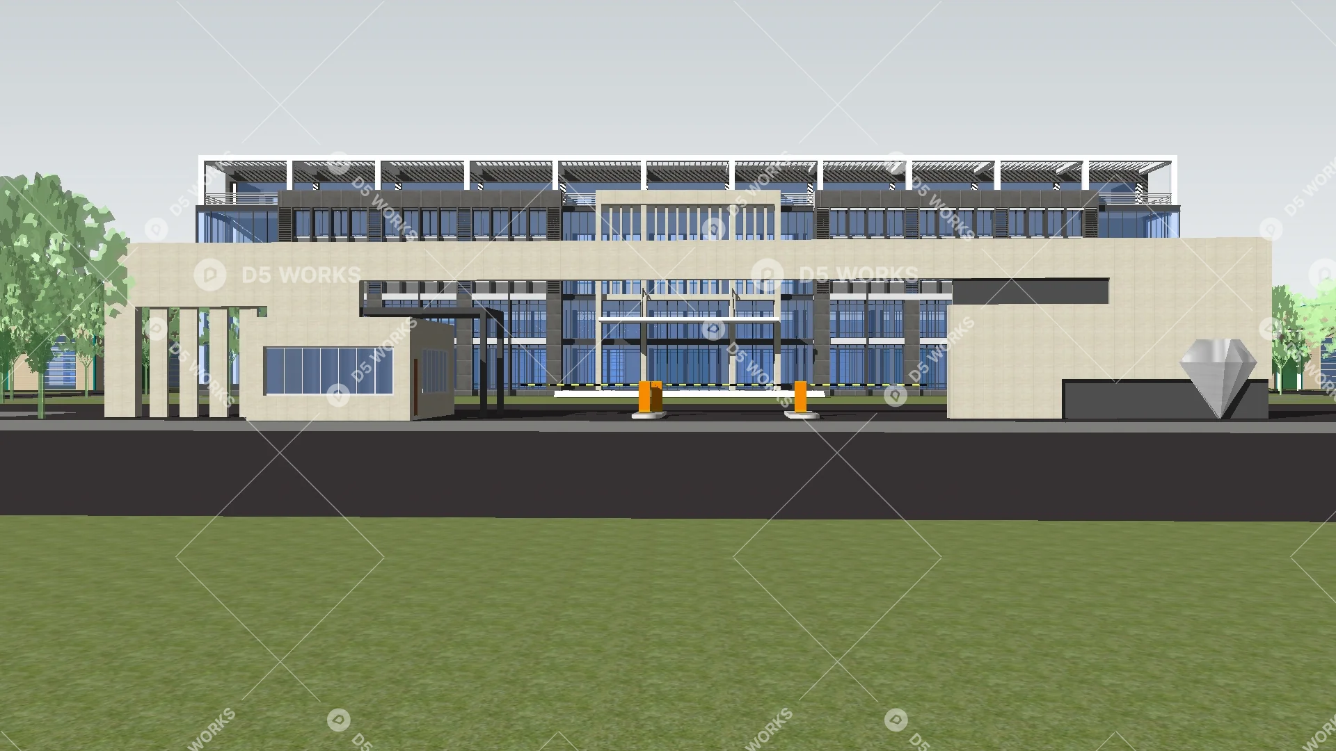 Modern Factory Building