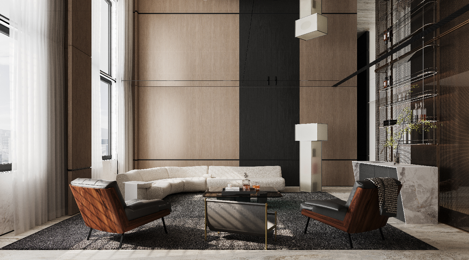 Modern Villa Living Room