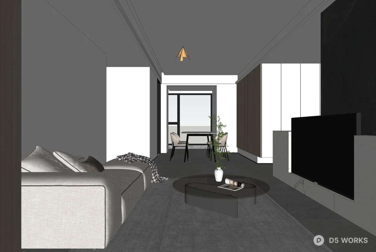 Home Decoration Space 3d model thumbnail 3