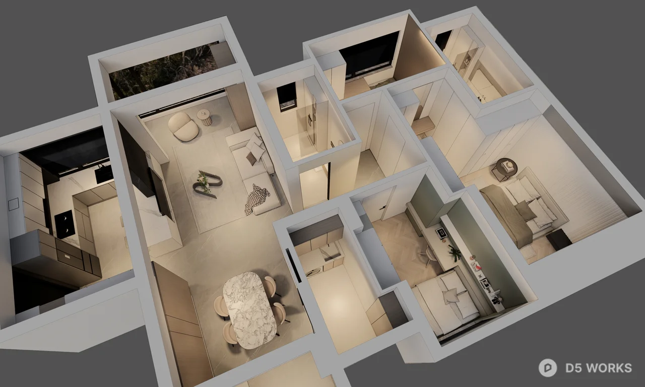 Home Decoration Space 3d model - Image 1