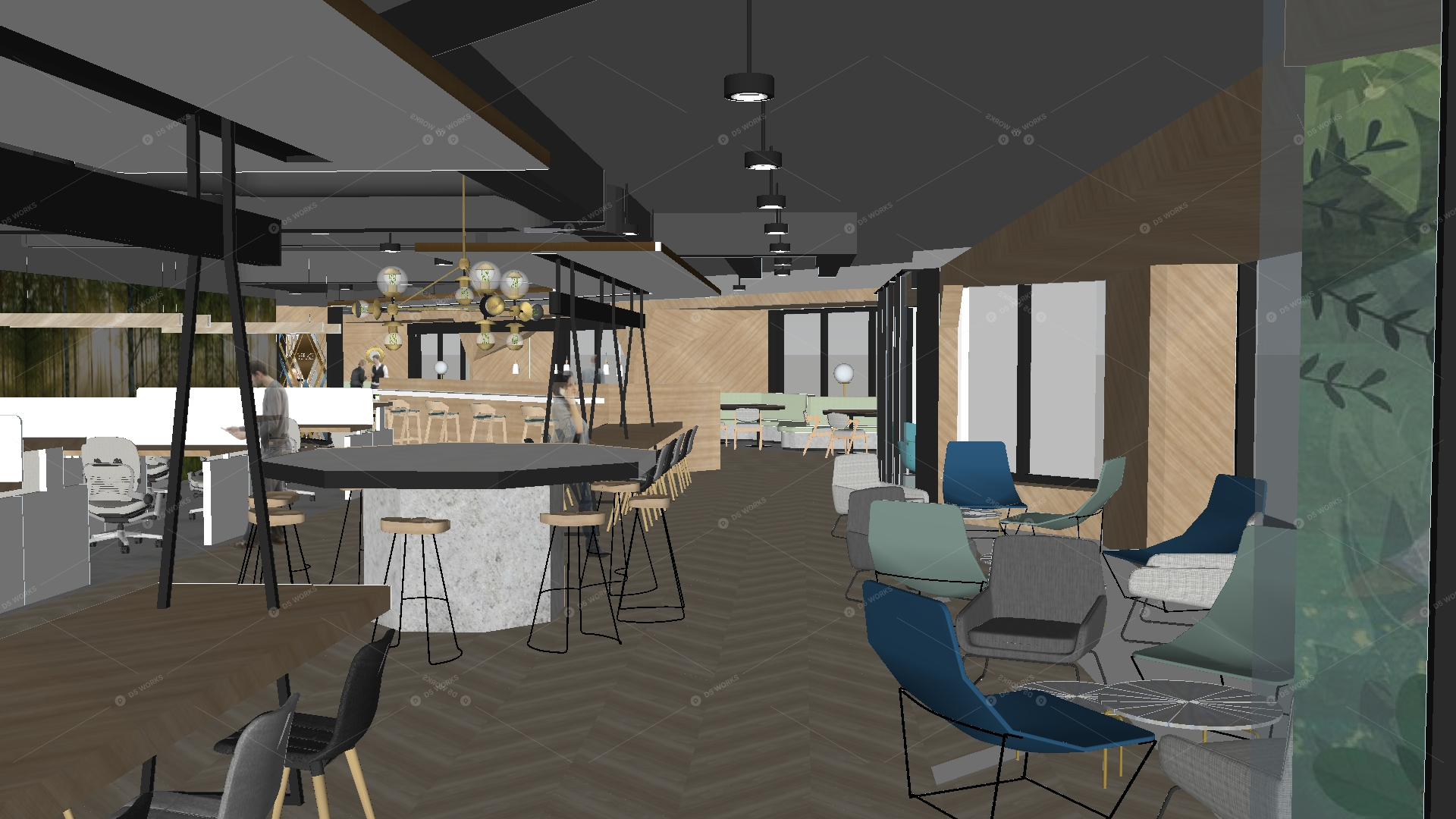 Restaurant Spaces 3D Models 2