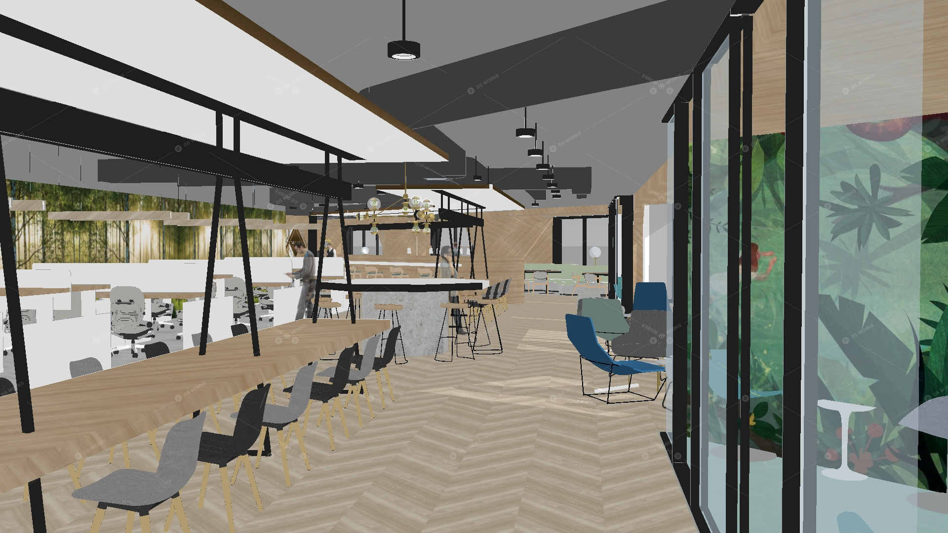 Restaurant Spaces 3D Models