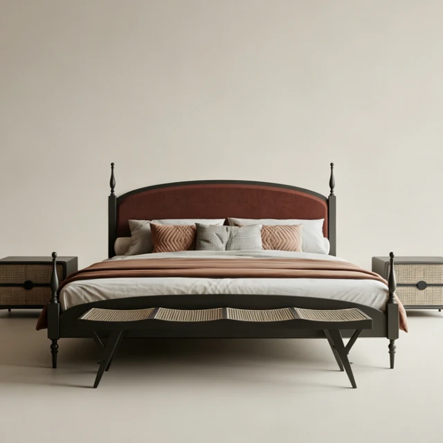Vintage Style Bedroom Furniture Set 3d model