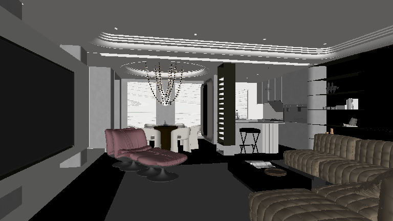 Modern Sofa & Side Table Set