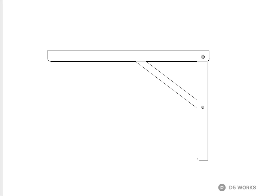 Support bracket 3d model thumbnail 2