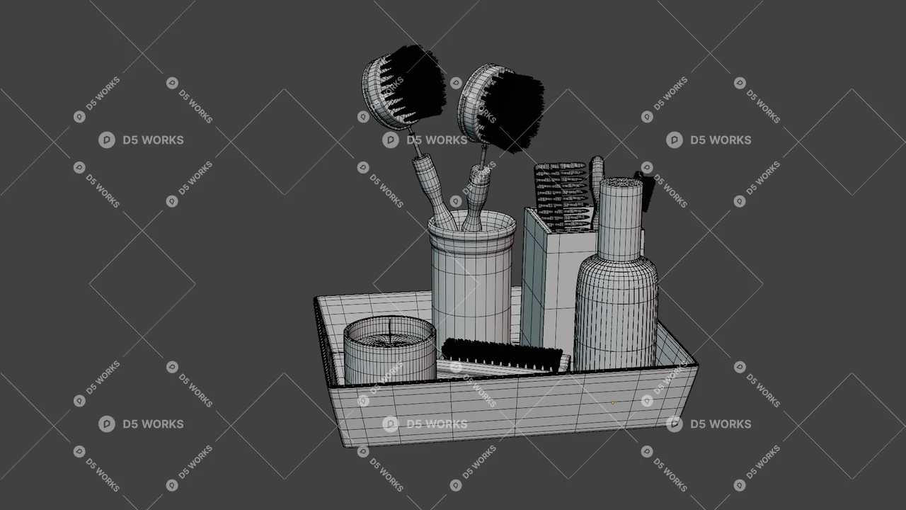 Bathroom Accessories 3d model thumbnail 2