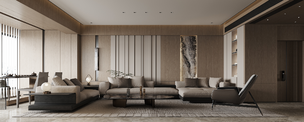 Contemporary Living & Dining Room