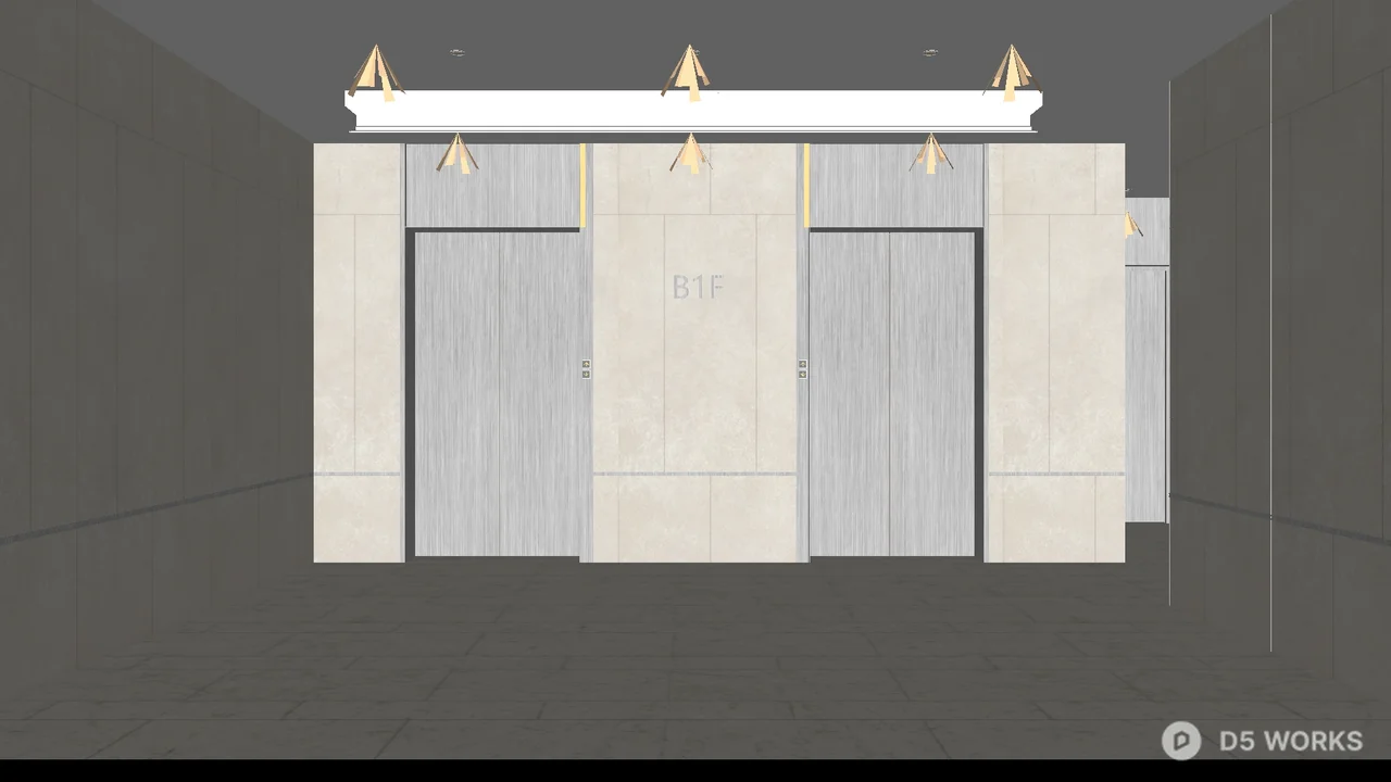 Modern Indoor Parking Space 3d model thumbnail 3