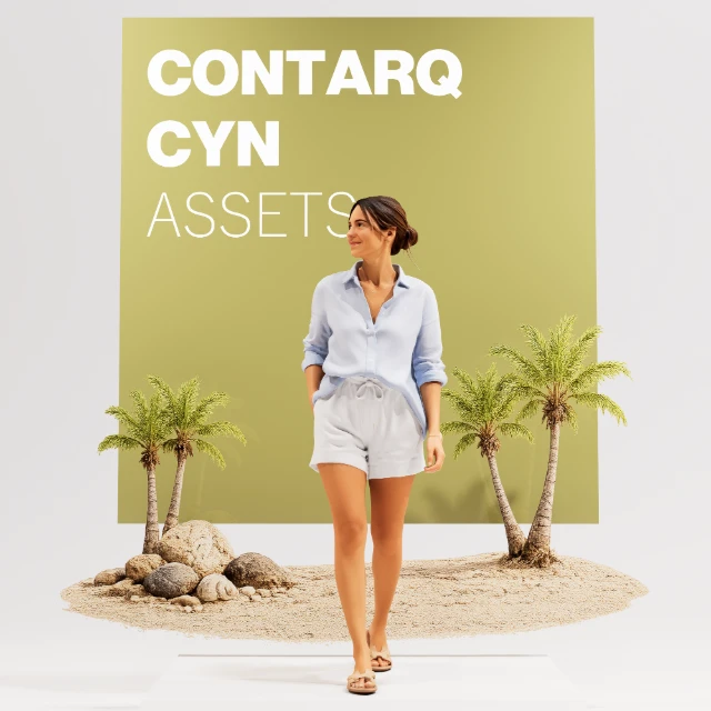 Young Coastal Latin American Woman 3d model