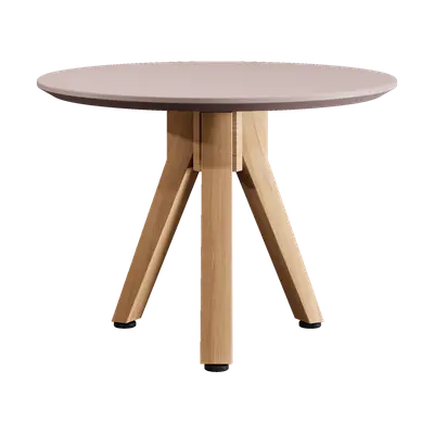 Side Table D60 Teak Legs 3d model