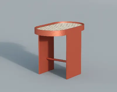 Minimalist Side Table 3d model