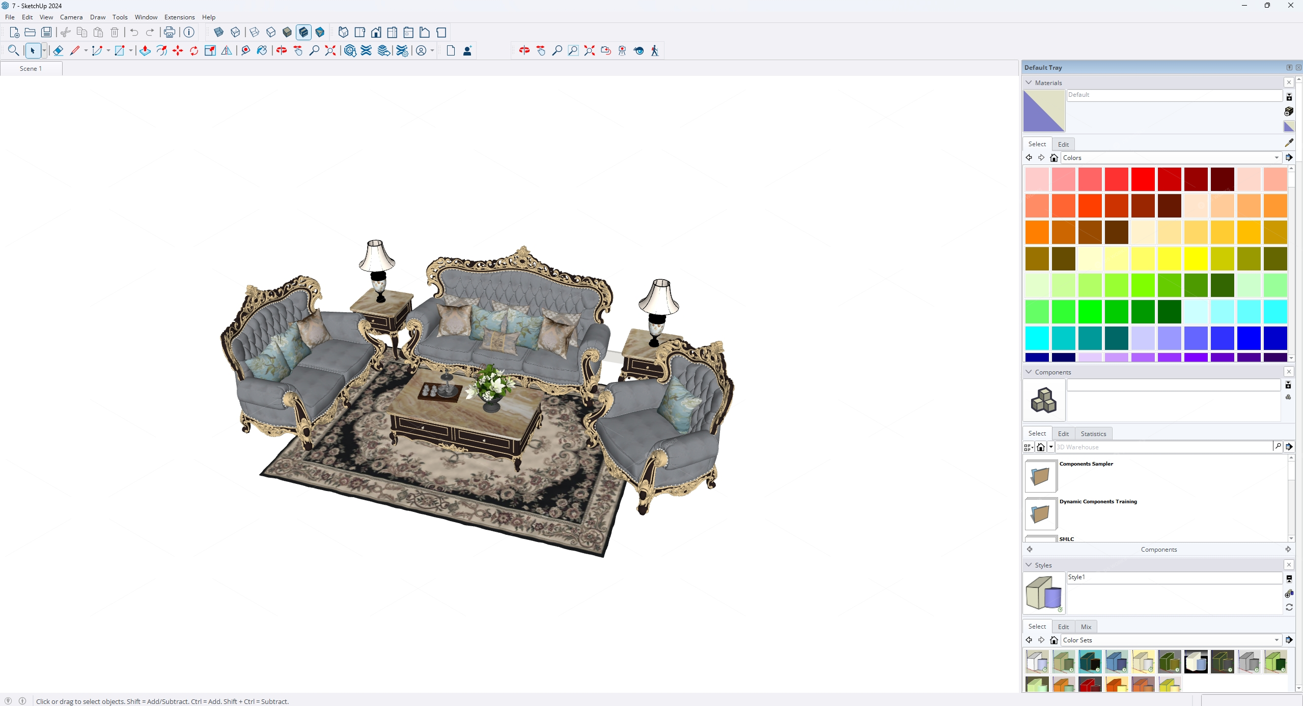 Furniture Sets 3D Models 2