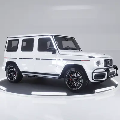 White Boxy Off Road Vehicle Model 3d model