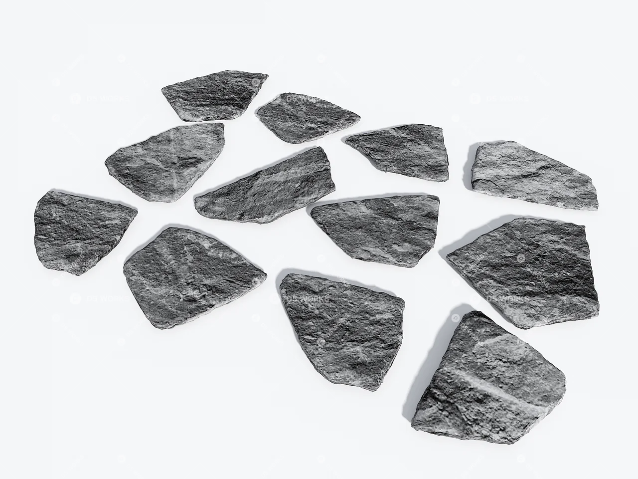 Stepping Stones 3d model thumbnail 3