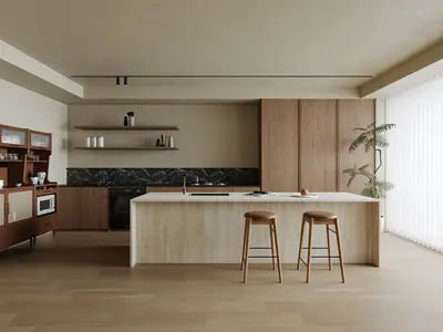 Open Kitchen 3d model