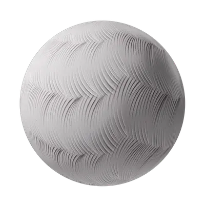 White arc marking wall paint