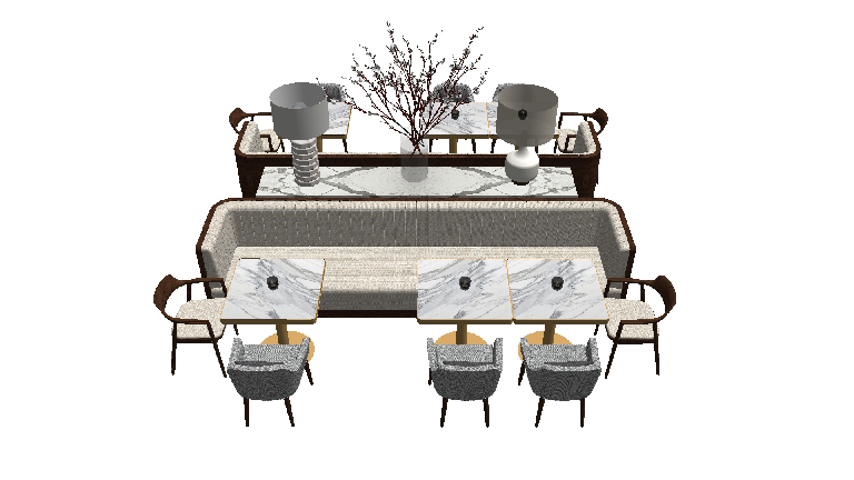 Modern Dining Table & Chairs Set