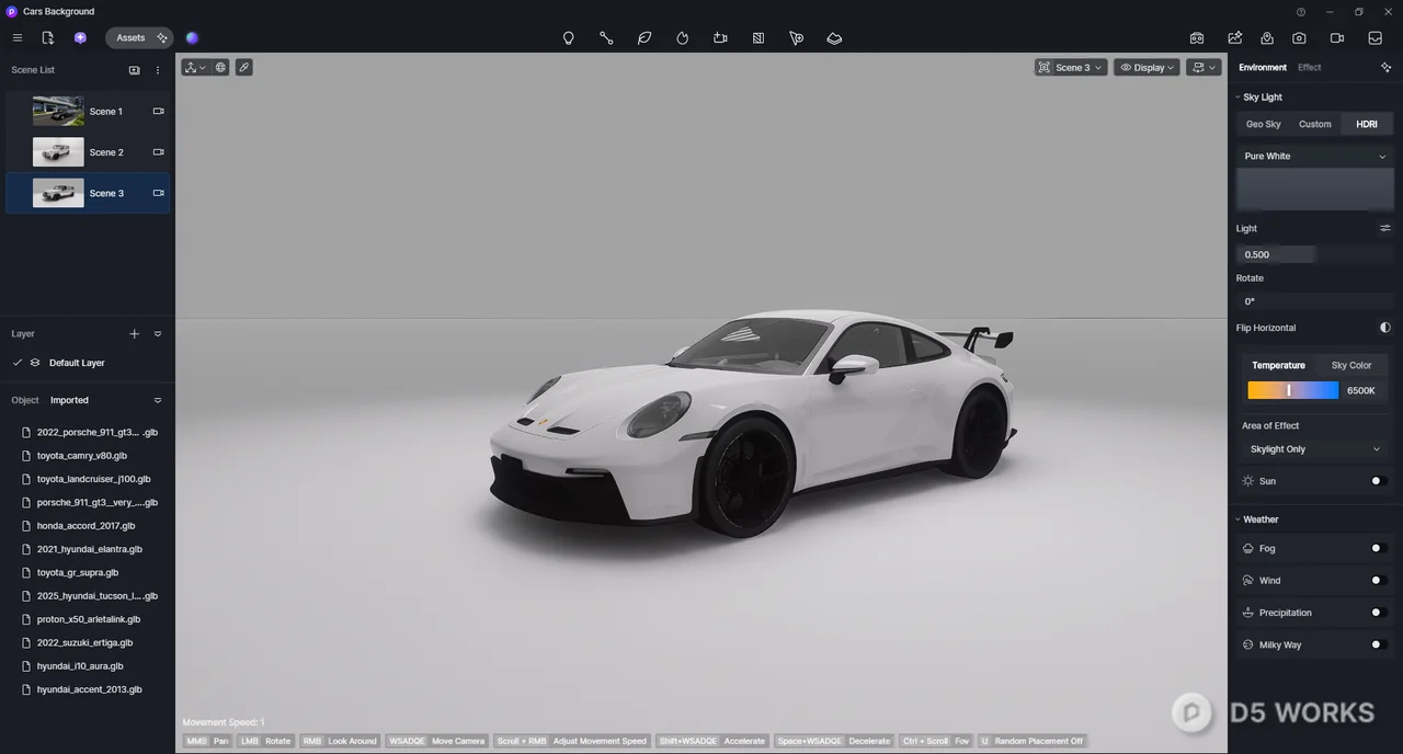 Sports Car 3d model thumbnail 2
