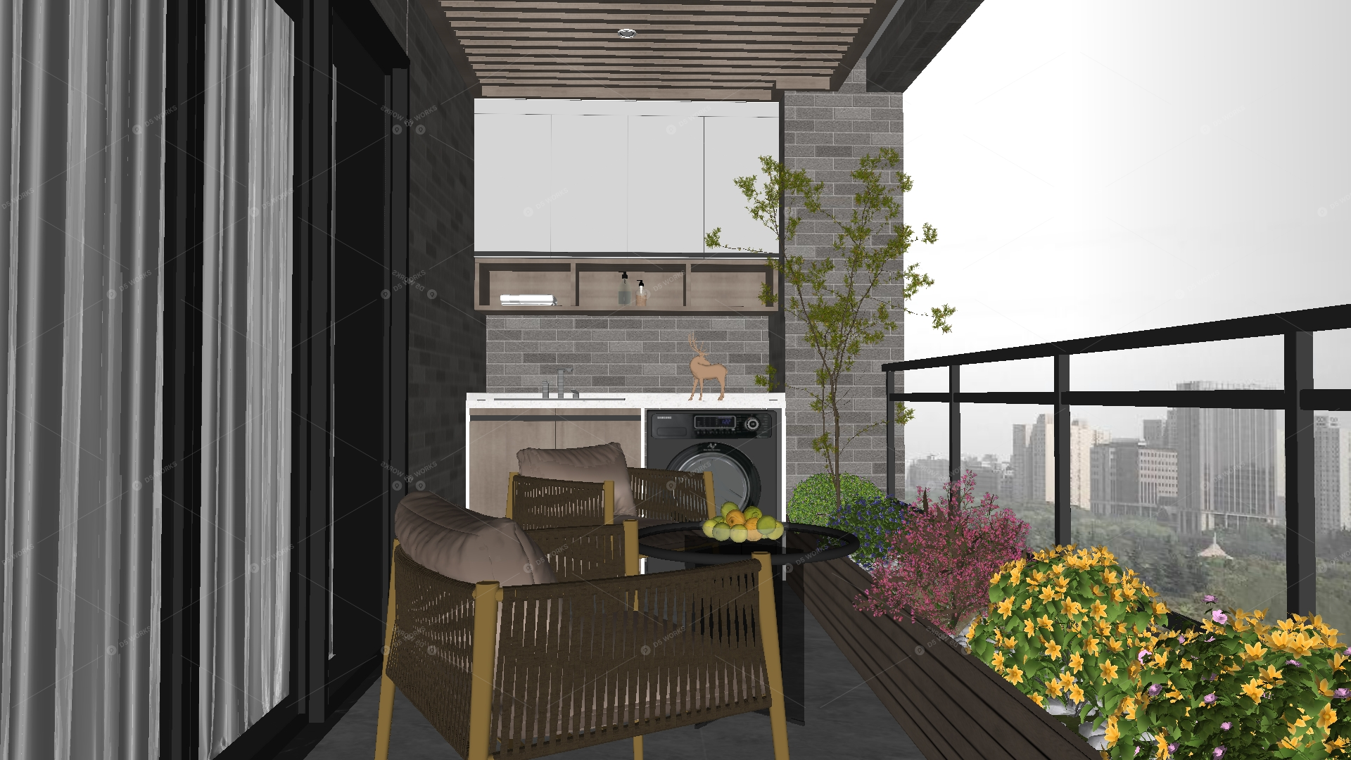 Gardens & Balconies 3D Models