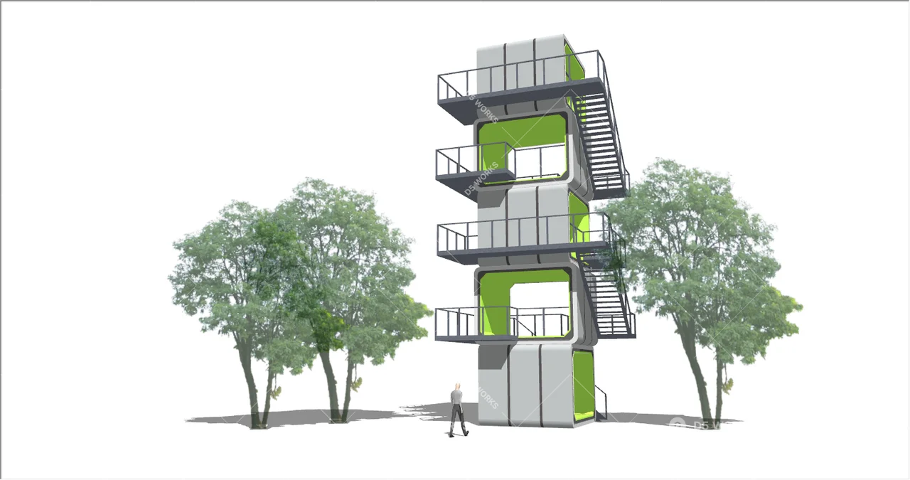 Viewing Platform 3d model thumbnail 2