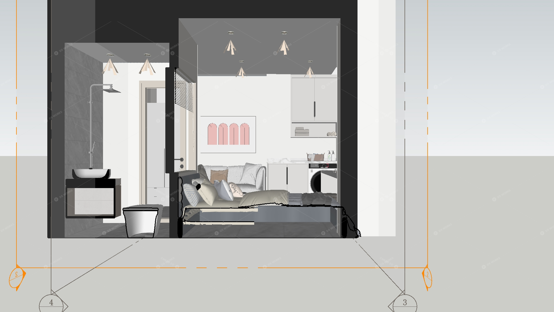 Studio Apartments 3D Models