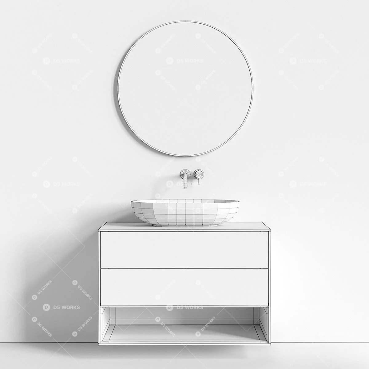 Bathroom Combination 3d model thumbnail 3