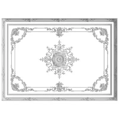 Ornate Ceiling Medallion 3d model