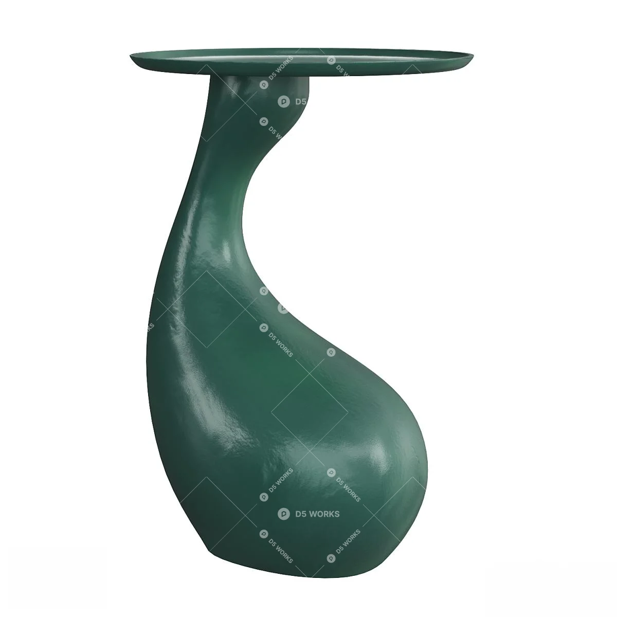 Postmodern End Table 3d model thumbnail 2