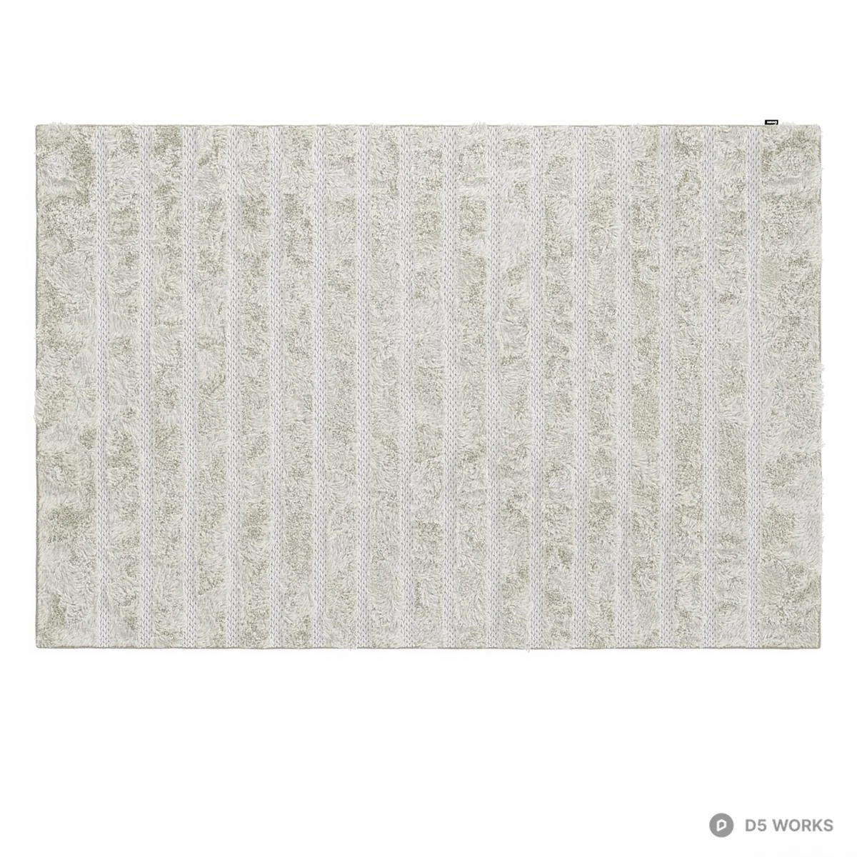 Contemporary Textured Area Rug 3d model thumbnail 2