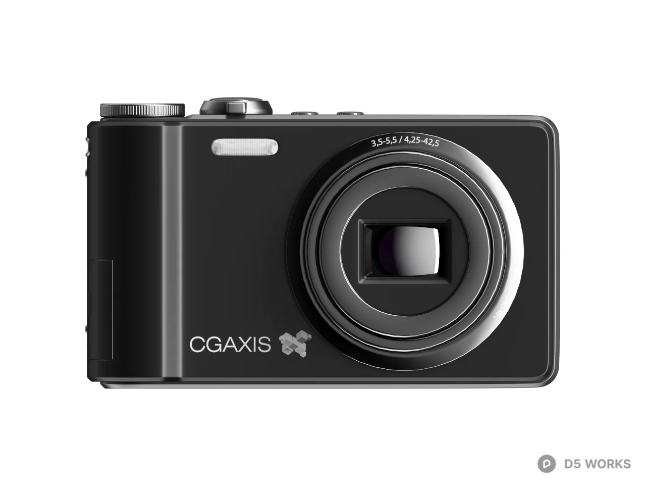 Compact Digital Camera 3d model thumbnail 2