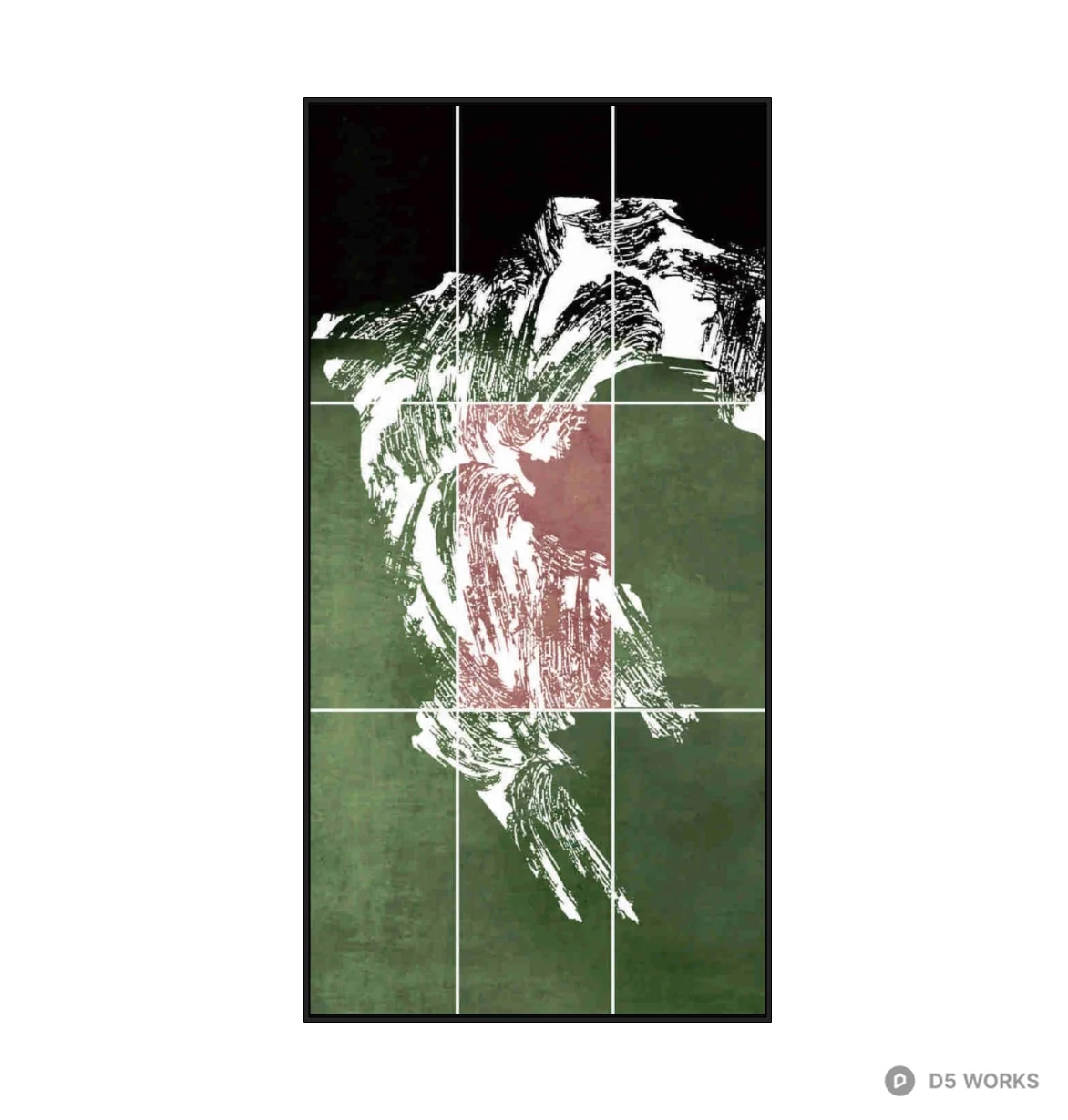 Abstract Grid Painting 3d model - Image 1